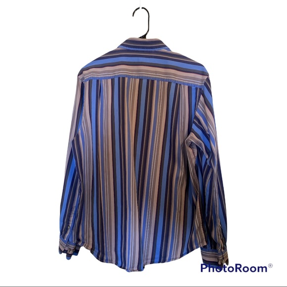 Tasso Elba Men’s Button Up Striped Shirt Sz S. - Picture 2 of 10